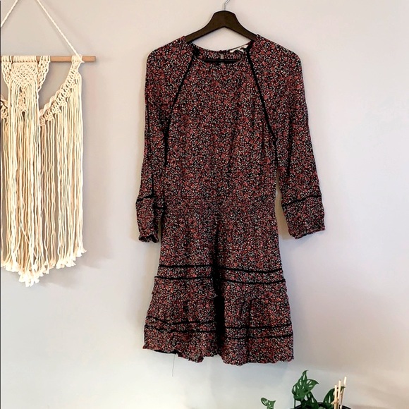 American Eagle🦅Floral Tiered Shift Dress - Picture 1 of 7